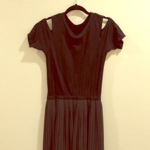 Japanese Brand Black Off-the-Shoulder Dress